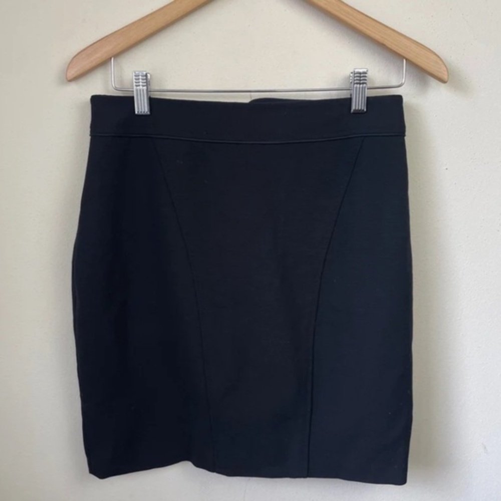Zac Posen Wool Mini Pencil Skirt